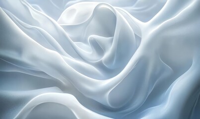 Fototapeta premium Abstract White Digital Background with Clean Design, Generative AI