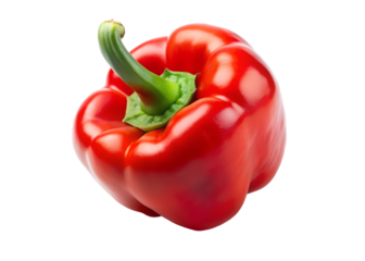 red paprika clipart image on transparent background