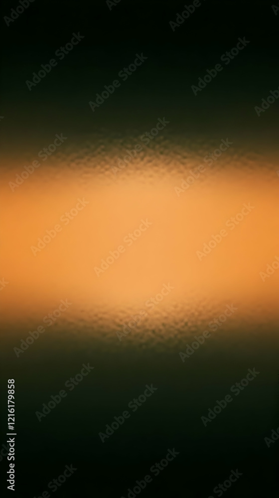 Poster abstract orange light beam shining through darkness with subtle textured edges and smooth center