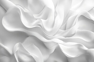 Obraz premium Abstract White Digital Background with Fluid Effects, Generative AI