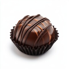 Obraz premium Chocolate candy isolated on white background