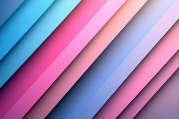 Pastel Diagonal Stripes 3D Abstract Background