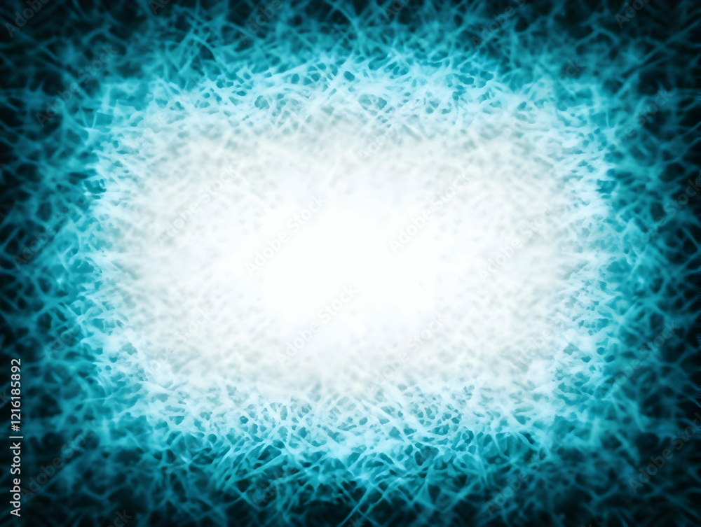 Poster abstract blue background creates a dynamic visual with intricate patterns and a bright center seamle
