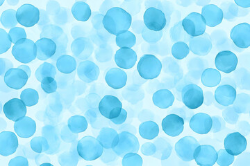 Abstract Blue Watercolor Circle Pattern Creates a Soft and Dreamy Background for Various Design Projects