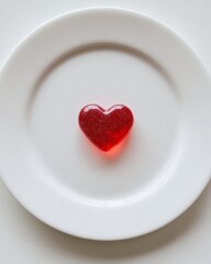 Covers in the space of the heart with a copy space.