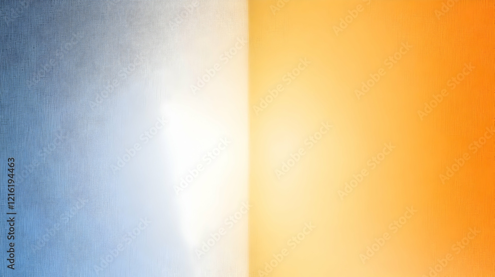 Poster abstract background blends blue and orange with subtle texture and light gradient effect.