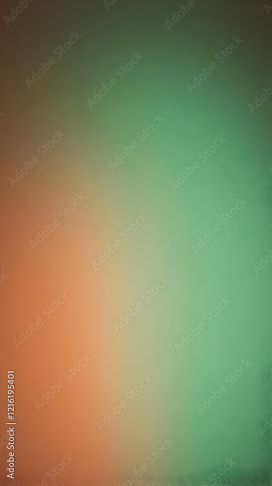Poster abstract background blends soft orange and green hues seamlessly with smooth texture.