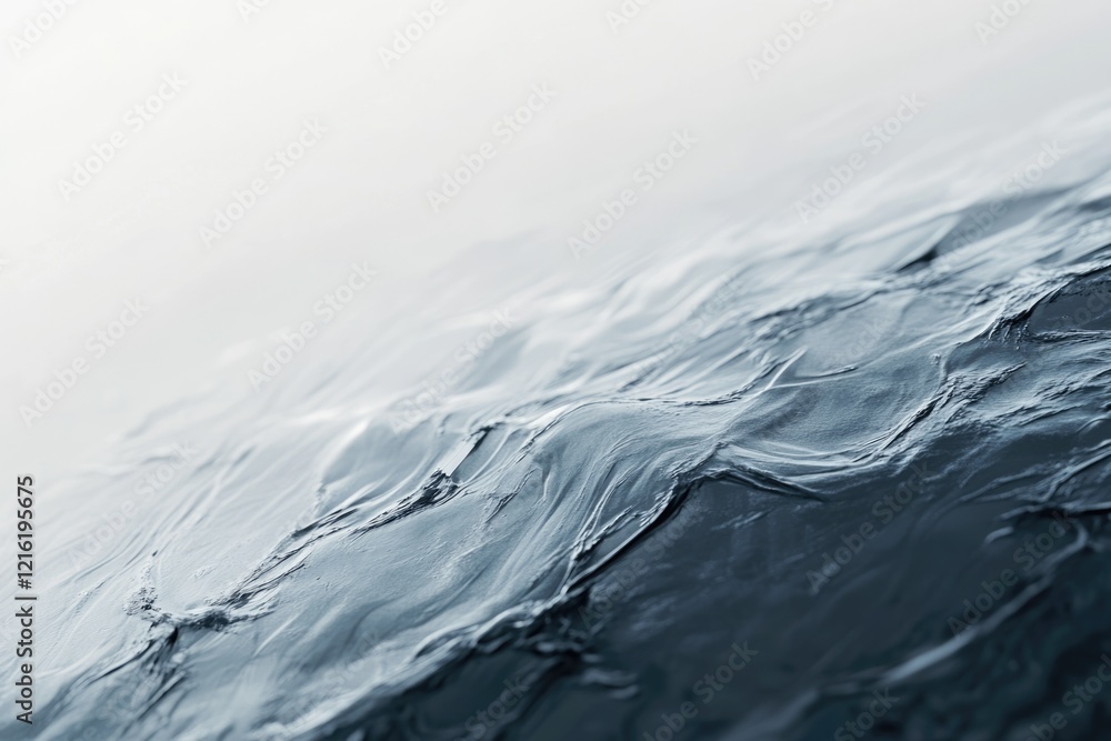 Poster abstract close-up of dark blue water with gentle waves, creating a serene and textured surface.
