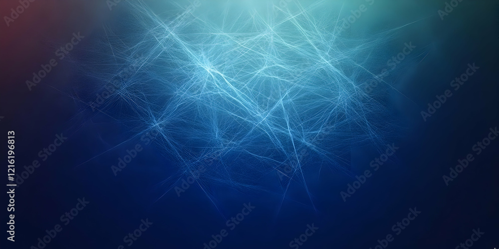 Aufkleber abstract blue background creates a network of interconnected lines and nodes smoothly
