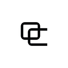 OC monogram logo design letter text name symbol monochrome logotype alphabet character simple logo
