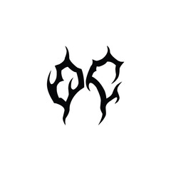 OC monogram logo design letter text name symbol monochrome logotype alphabet character simple logo