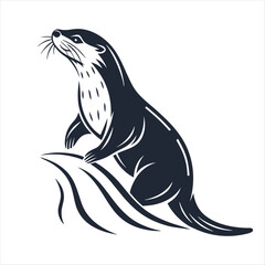 leatherback sea turtle vector art 