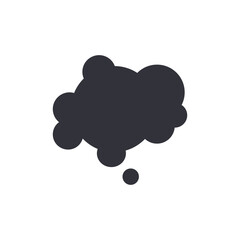 Chat bubble solid icons, minimalist vector illustration ,simple transparent graphic element .Isolated on white background