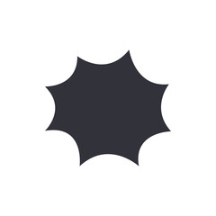 Chat bubble solid icons, minimalist vector illustration ,simple transparent graphic element .Isolated on white background