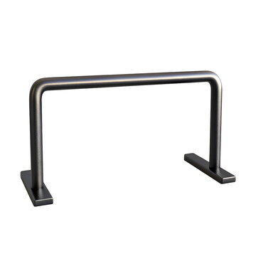 parallel bars Advertisement isolated on white background full depth of field 