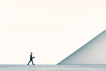 Obraz premium Modern Architecture and Businessman