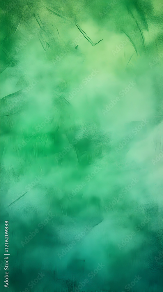 Poster abstract green background creates a serene and calming visual experience with soft textures and subt