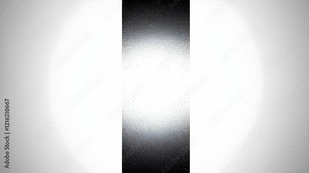 Poster abstract background creates a gradient effect from black to white with noise and grain