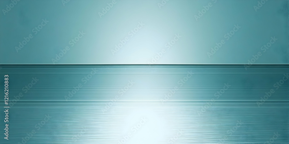 Poster abstract teal background creates a serene and calming atmosphere with soft light reflections