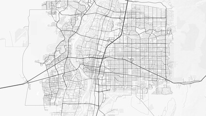 Map of Albuquerque, USA. Perfect for posters, printing, wallpaper, and home decor. Maps with monochrome and black and white styles, suitable for those who want to customize © City in Art