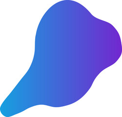 gradient blob decoration