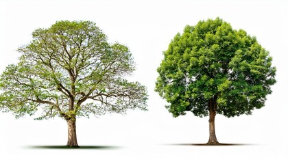 Obraz premium High definition collection Tree isolated on a white background natural season