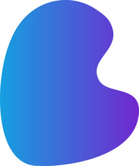 abstract gradient blob decoration