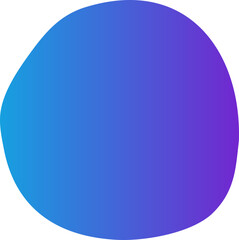 abstract gradient blob decoration