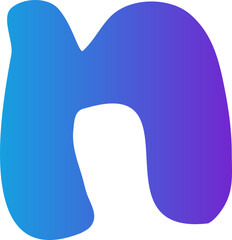 abstract gradient blob decoration