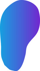 abstract gradient blob decoration