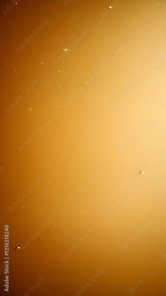 Aufkleber golden liquid surface with tiny bubbles creates an abstract background texture gently and smoothly
