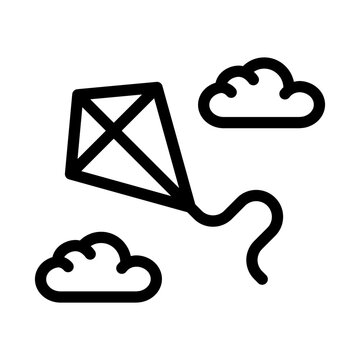 recommend clip art: kite outline style