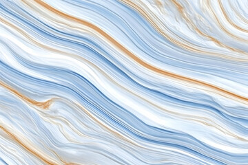 Abstract Blue and Gold Marble Texture Background Creates a Luxurious and Elegant Design with Smooth Waves