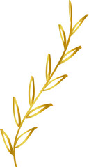 gold leaf line decoration