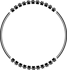 Pet Paws Frame , Animal Paws Frame	