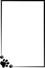 Pet Paws Frame , Animal Paws Frame	