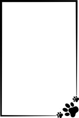Pet Paws Frame , Animal Paws Frame	