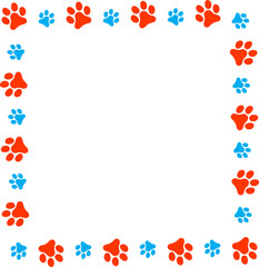 Pet Paws Frame , Animal Paws Frame	