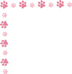 Pet Paws Frame , Animal Paws Frame	