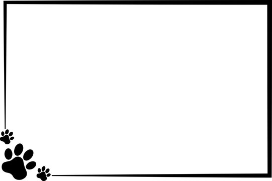 Pet Paws Frame , Animal Paws Frame	
