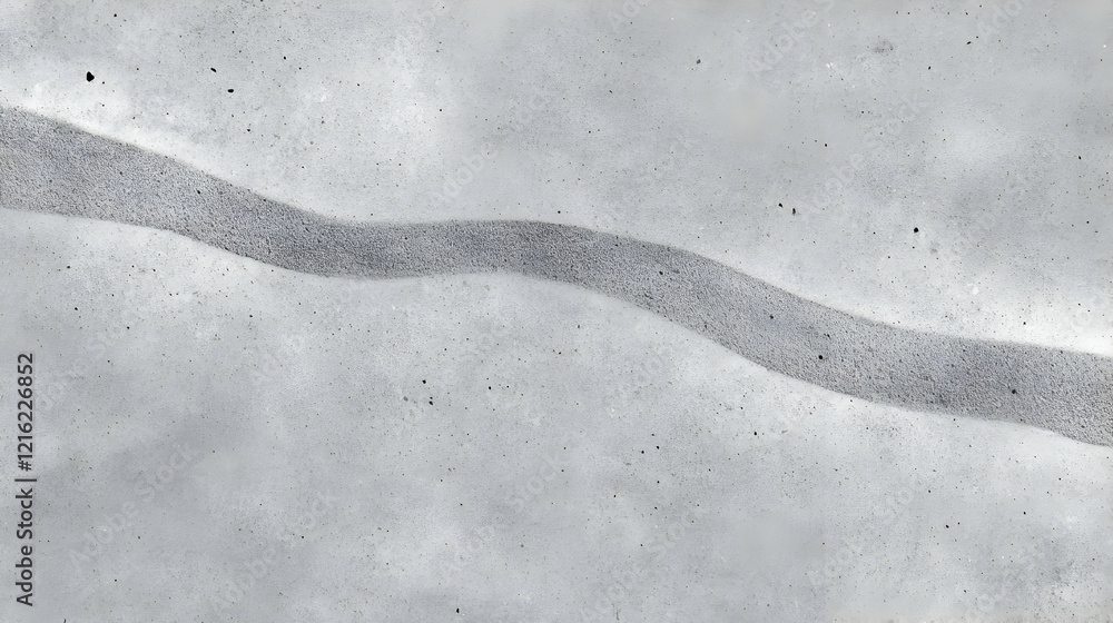 Aufkleber wavy line pattern imprinted on textured gray concrete surface creates a subtle design.