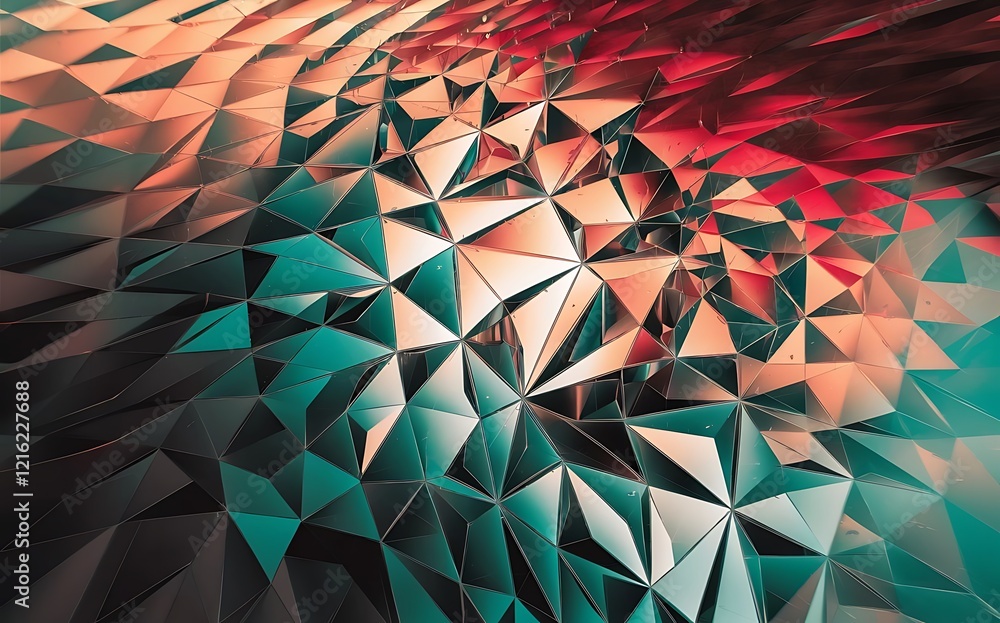 Aufkleber polygon design. abstract pattern. mosaic gradient