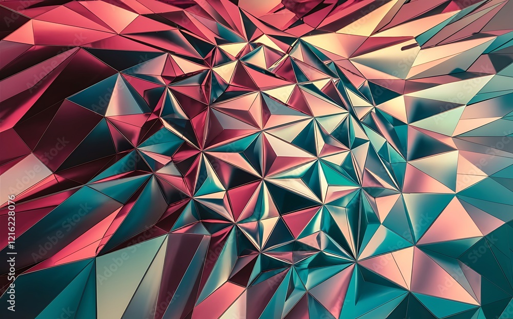 Aufkleber polygon design. abstract pattern. mosaic gradient