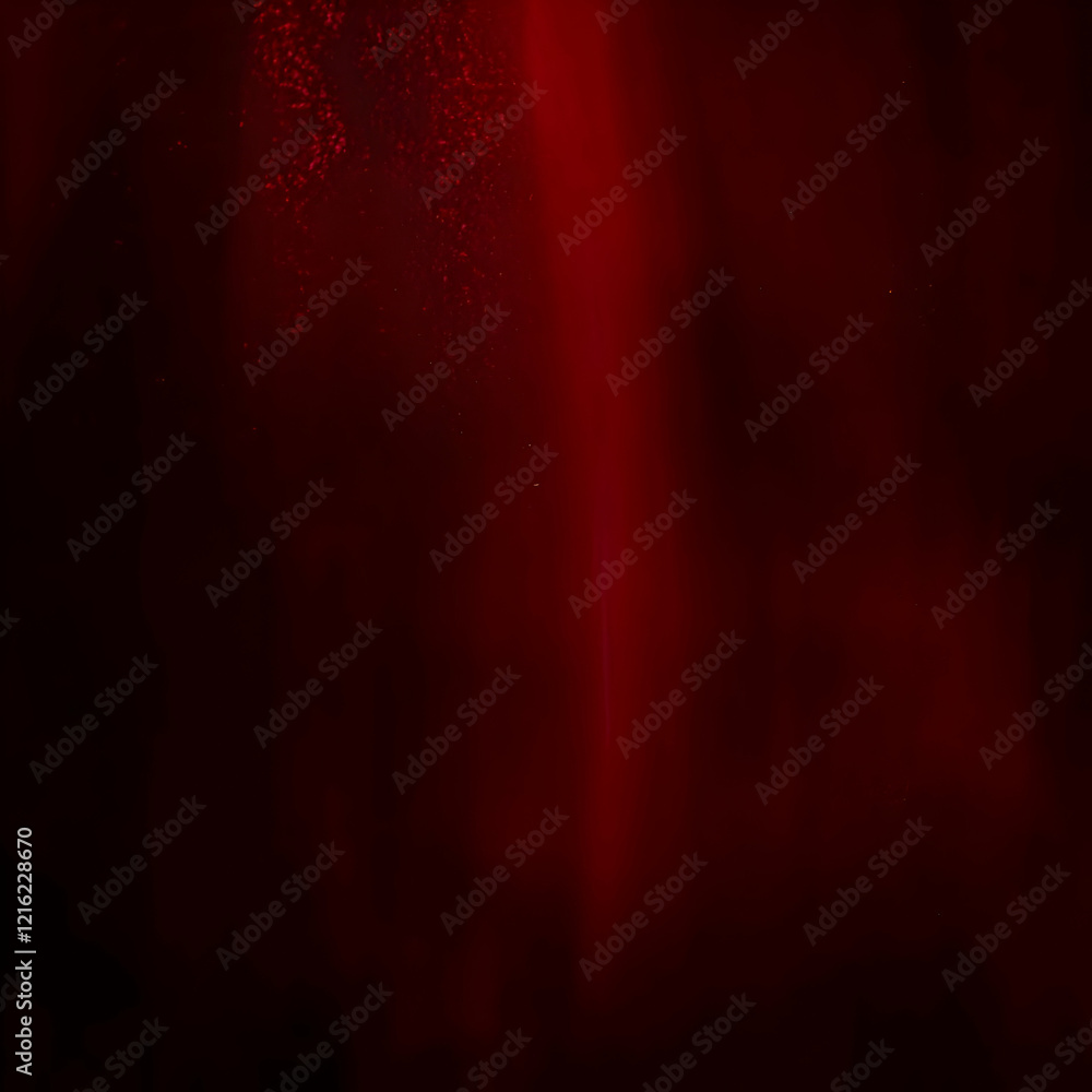 Poster Dark Red Abstract Background with Light Rays and Particles Creates a Moody Atmosphere.