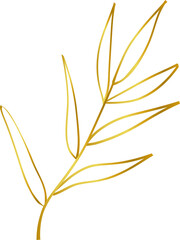 gold leaf line decoration