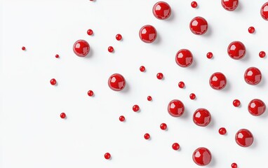 red Chocolate candy isolated on white background