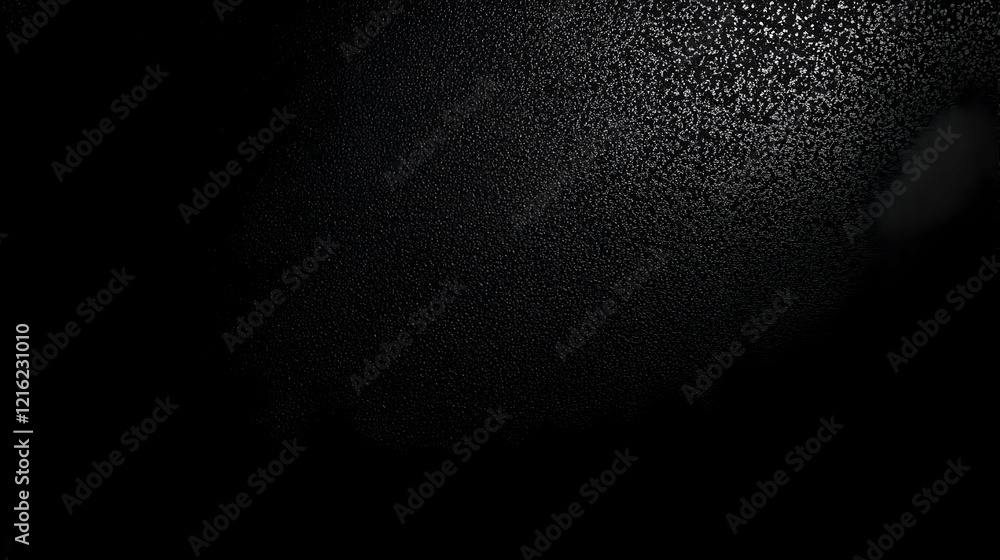 Poster dark textured surface reflects light unevenly, creating a gradient effect with subtle highlights.