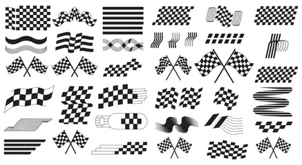 racing stripe vector set, race car vector, checkered flag designs, racing stripe speed, decal patterns, dynamic lines, competition, automotive graphics, black and white finish line motorsport