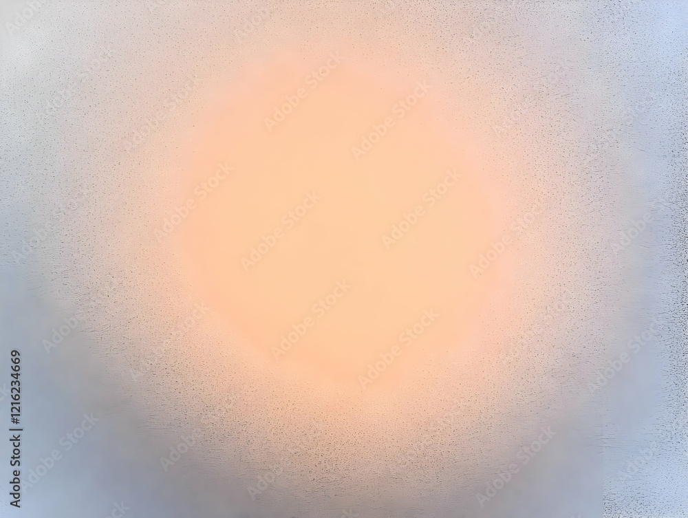 Poster abstract background with soft peach center and textured gray border creates a dreamy and ethereal ba