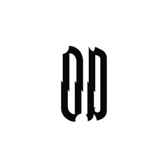 OD monogram logo design letter text name symbol monochrome logotype alphabet character simple logo